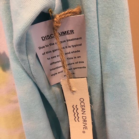 New Vici Tie Dye Ocean Drive hoodie top sweatshirt - Picture 4 of 4